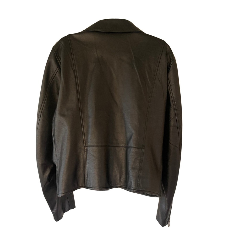 Torrid Womens 2XL Black Faux Leather Moto Biker Jacket Size 2 11991226 - Picture 2 of 10